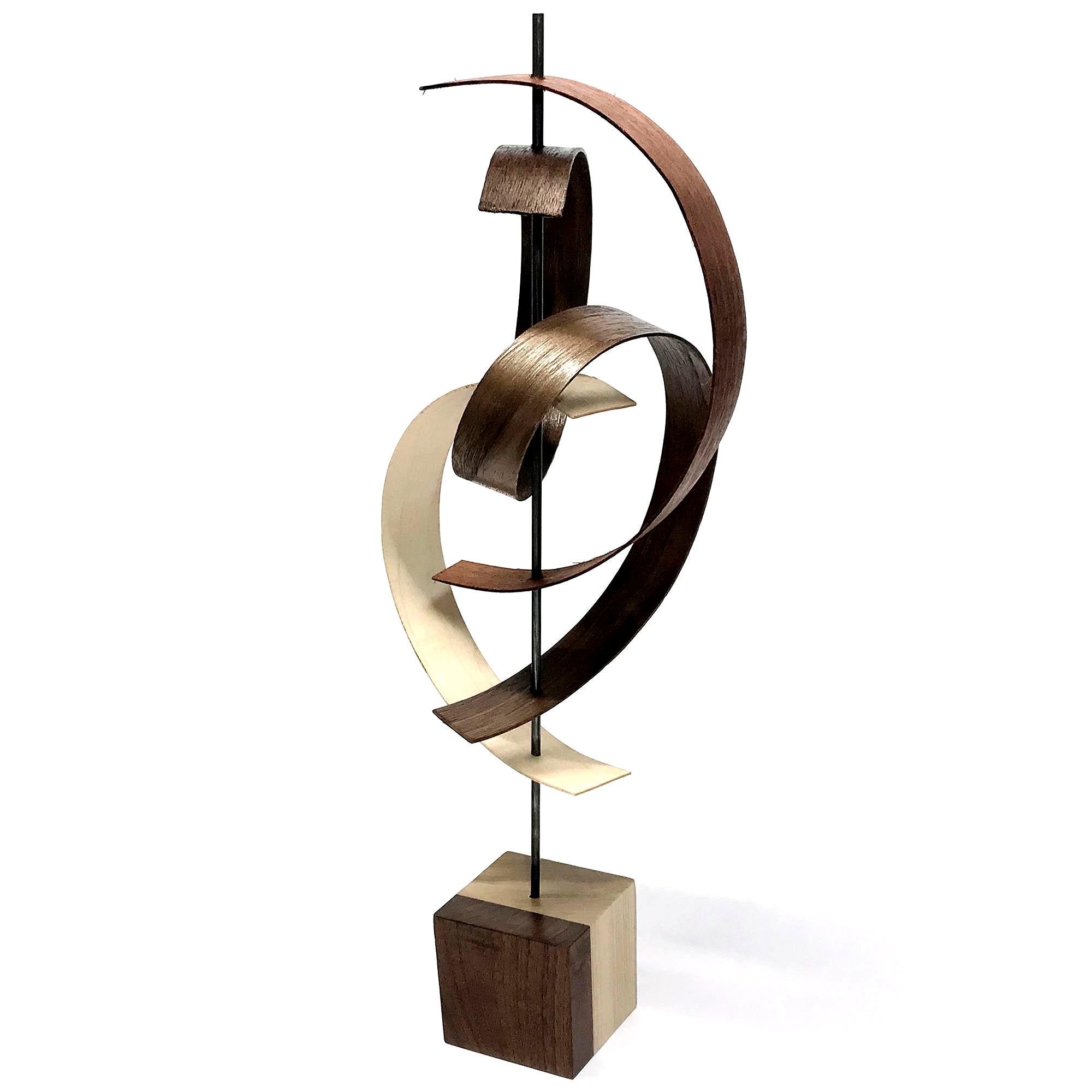 Mid-Century Modern Inspired Contemporary Wood Sculpture by Jeff L. 2
