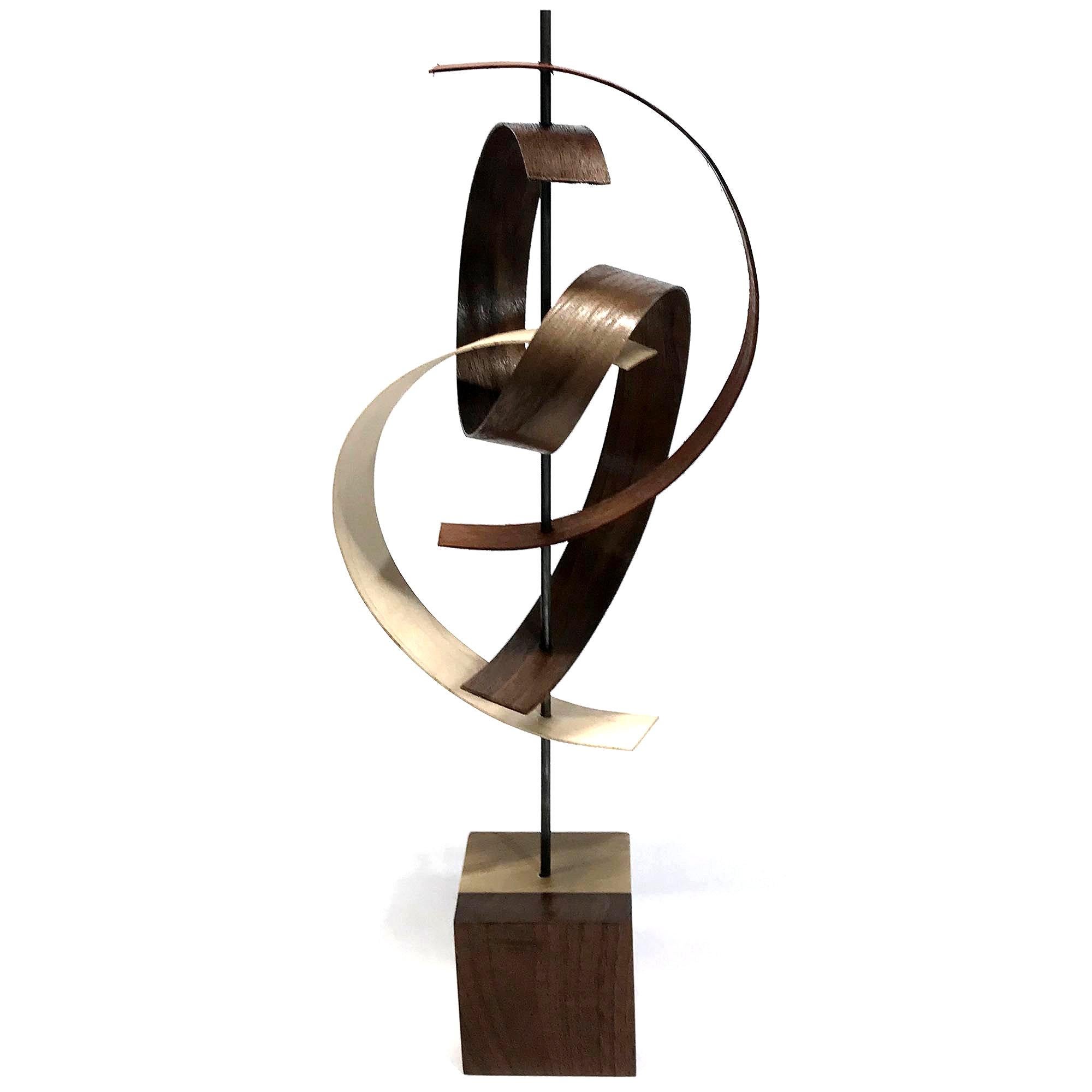 Mid-Century Modern Inspired Contemporary Wood Sculpture by Jeff L. 3