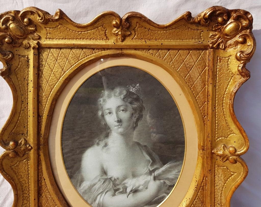 18th century Italian figurative painting Allegory - Portrait pencil paper Venice - Rococo Painting by Rosalba Carriera