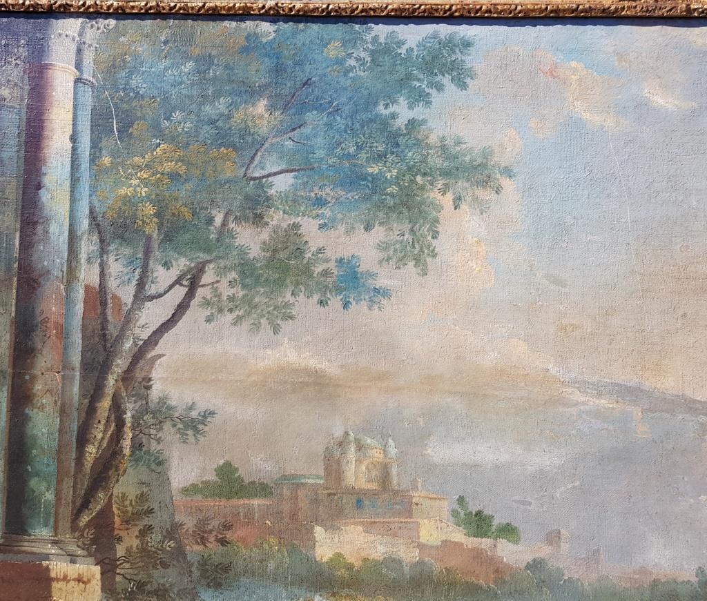 18th century Italian landscape painting - Architectural view - Tempera on canvas 6