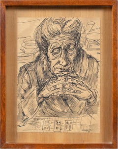 Giuseppe Migneco(pintor italiano) - Dibujo de figuras del siglo XX - Adivino