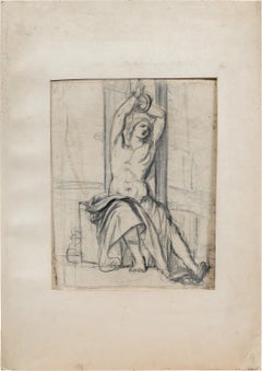 Artista italiano antiguo - Dibujo de figura del siglo XVIII/XIX - San Sebastián