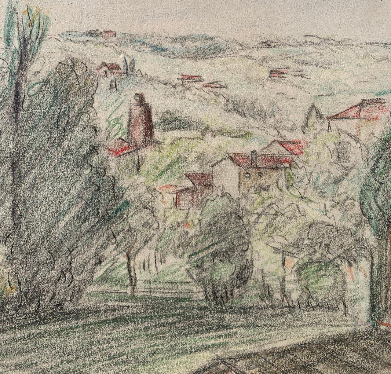 Pio Semeghini (Impressionista italiano) - Pittura di paesaggio del primo Novecento in vendita 5
