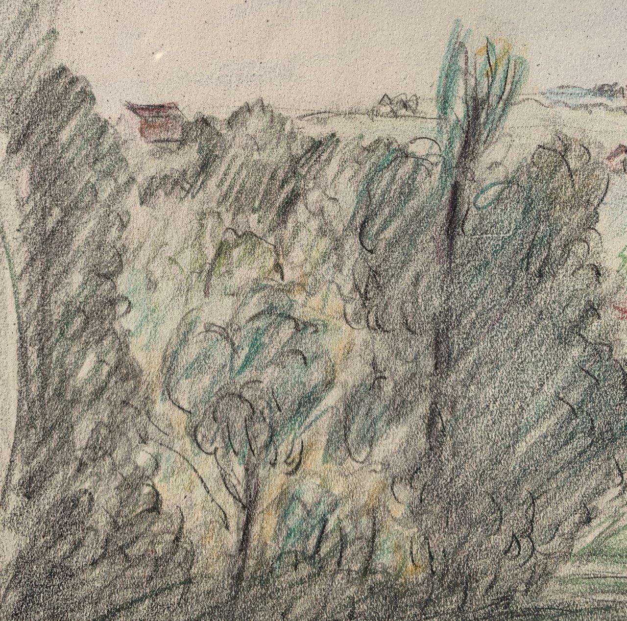 Pio Semeghini (Impressionista italiano) - Pittura di paesaggio del primo Novecento in vendita 6