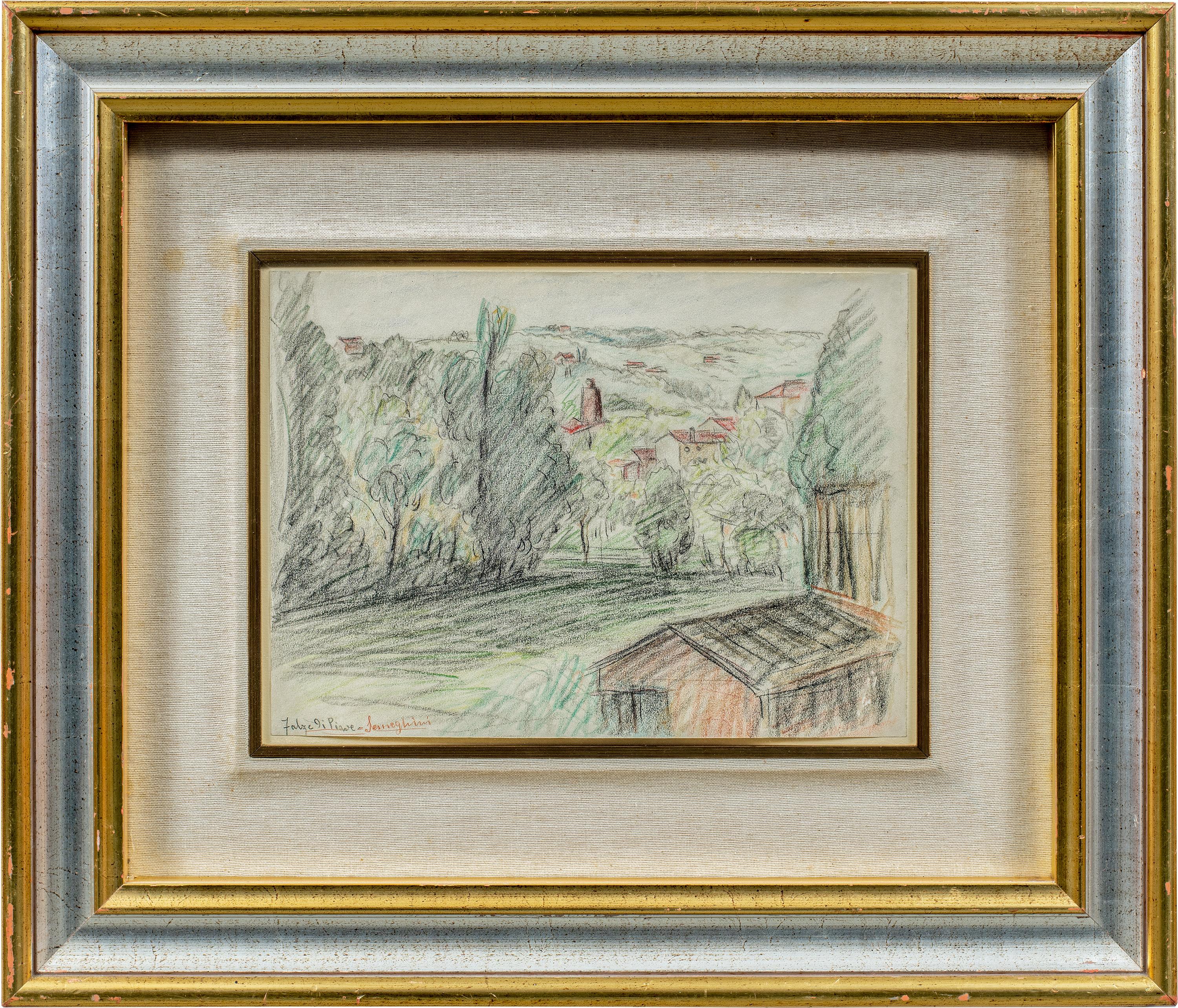 Pio Semeghini (Italienisch-impressionistisch) – Landschaftsmalerei des frühen 20. Jahrhunderts