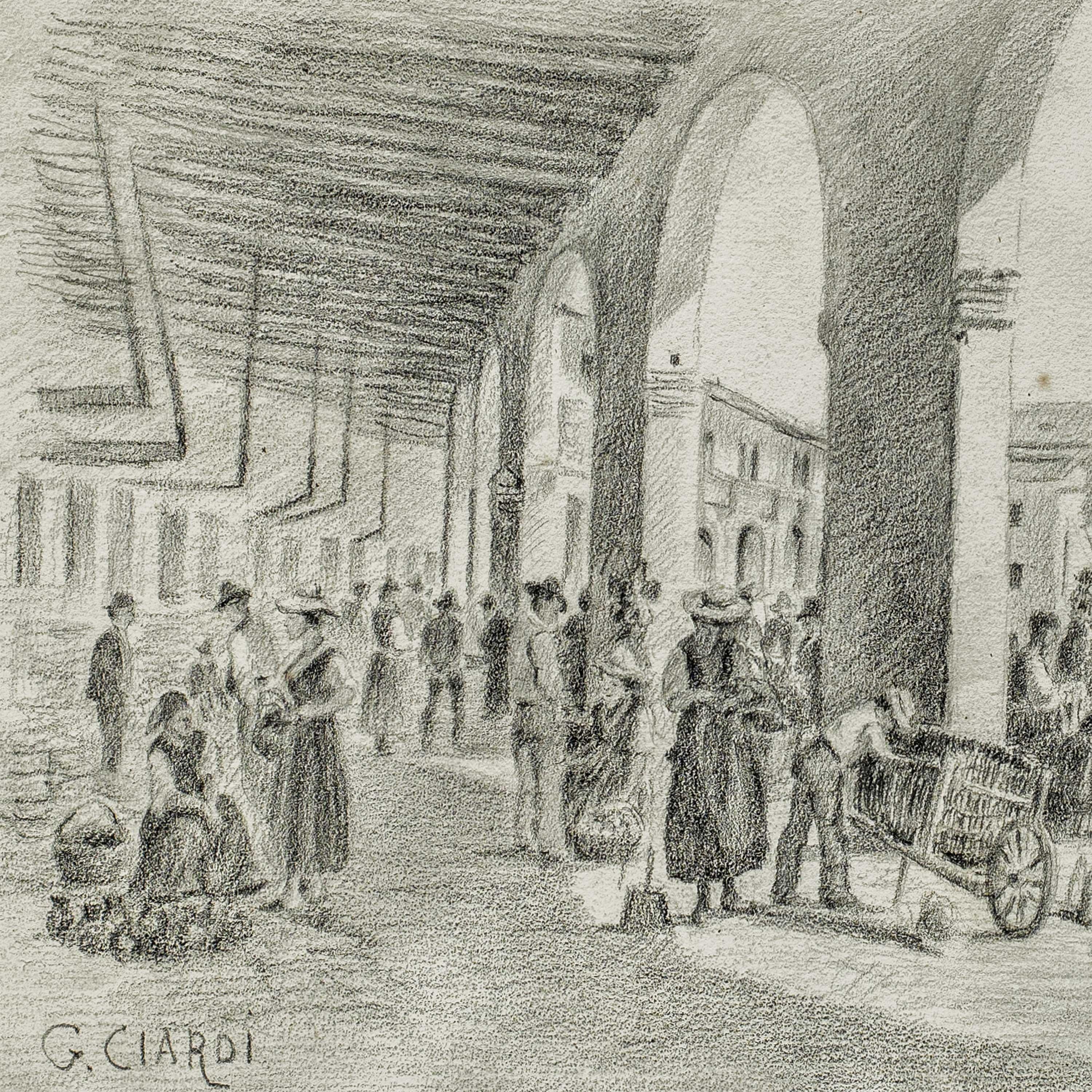 Guglielmo Ciardi (Masterly vénitien) - Peinture de paysage de la fin du XIXe siècle en vente 2