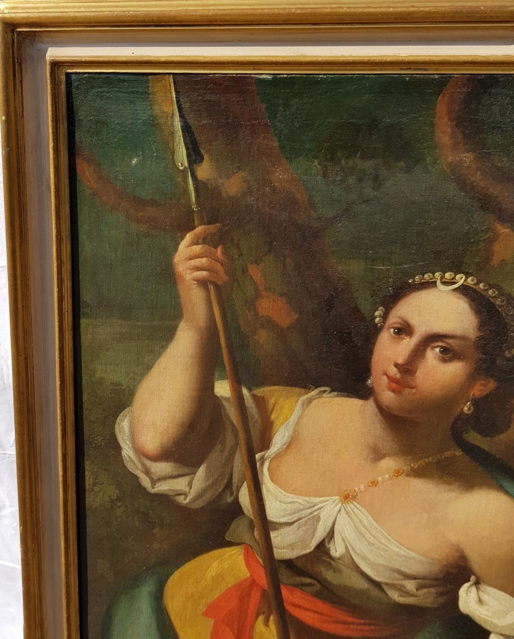 18th century Italian figurative painting - Diana - Venetian oil on canvas Venice 3