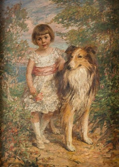 Early 20th century Italian figurative painting - Portrait figure - Oil on canvas