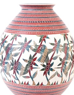 8'' Vasija Multicolore / Ceramica Arte Popolare Messicana da Mata Ortiz
