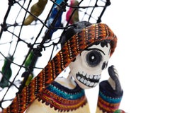 Vendedor de pájaros - Bird seller - Mexican Folk Art  Cactus Fine Art