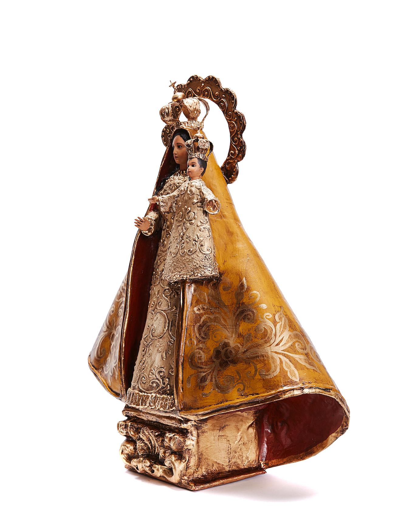 Virgen de la Caridad del Cobre - Crafts - Mexican Folk Art Paper For Sale 2