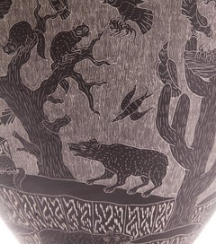 15'' Vasija Nocturna / Ceramic Mexican Folk Art from Mata Ortiz