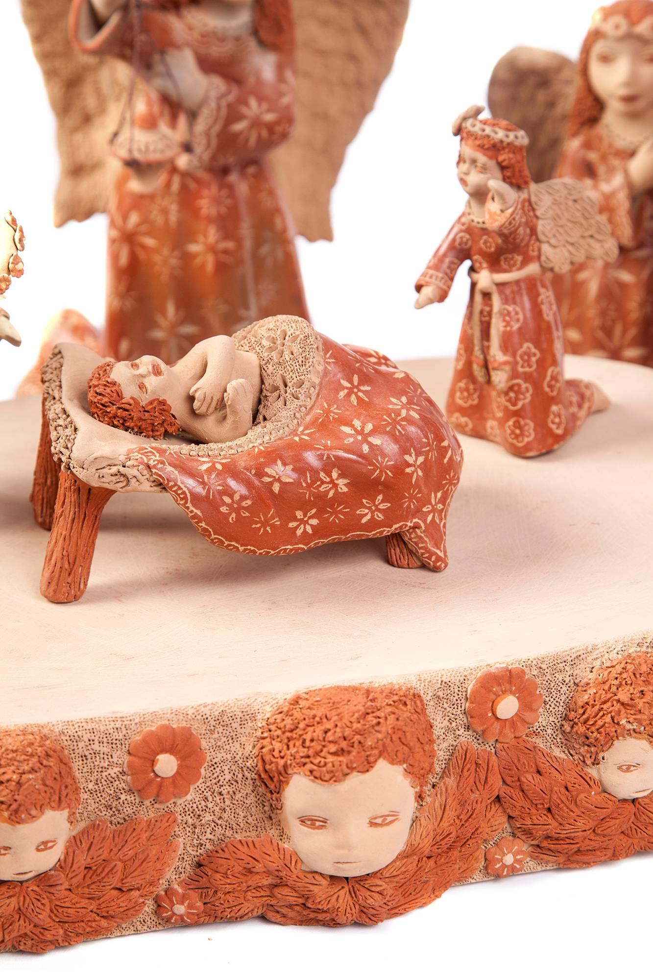 Nacimiento de Barro / Ceramics Mexican Folk Art Clay Nativity 10
