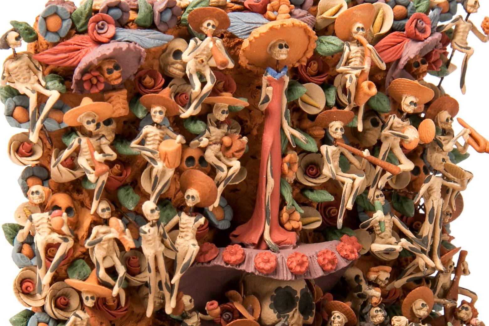 Ofrenda Dia de Muertos / Ceramics Mexican Folk Art Miniature  1