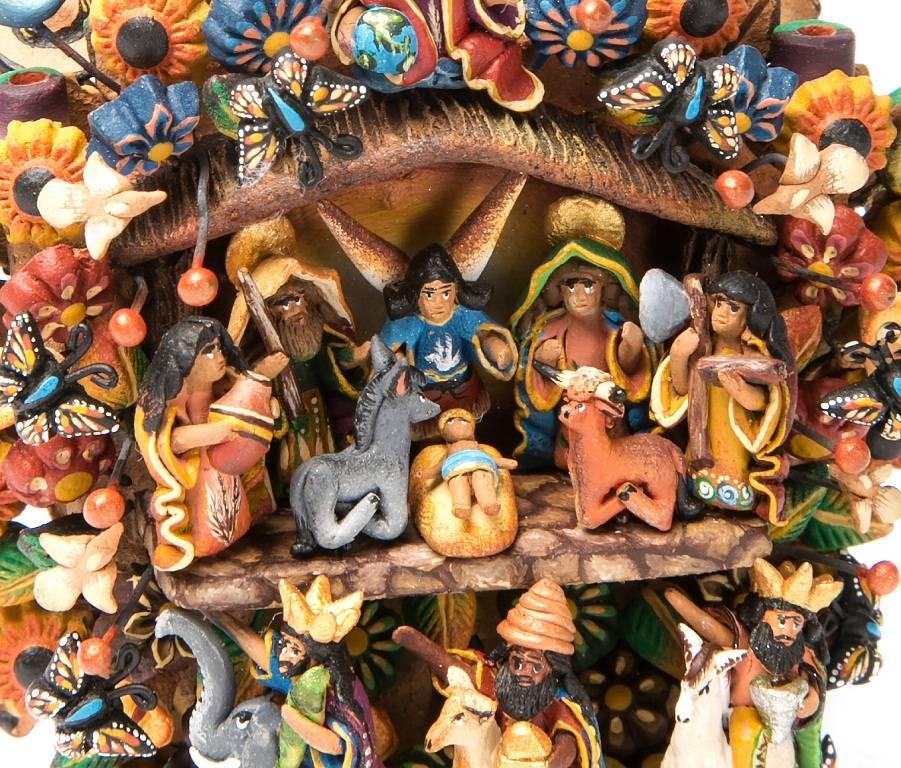 Nacimiento y Dia de Muertos, de Principio a Fin Sculpture Mexican Folk  3