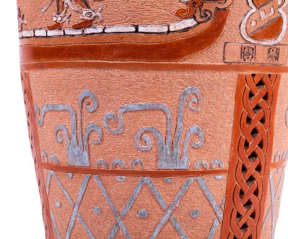 10'' Tambor San Bartolo Alebrije Skulptur Mexikanische Volkskunst im Angebot 4