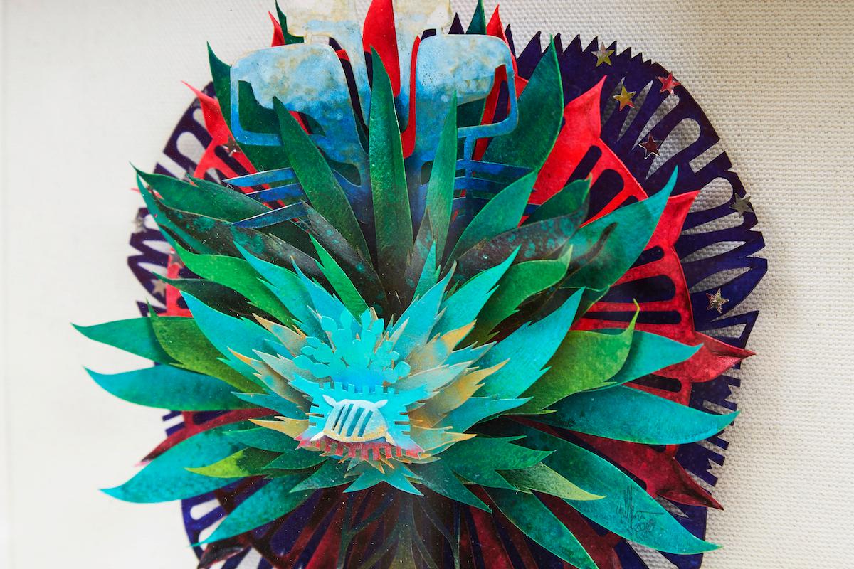 Agave VII - Paper & Cartoon - Mexican Folk Art - Cactus Fine Art 2