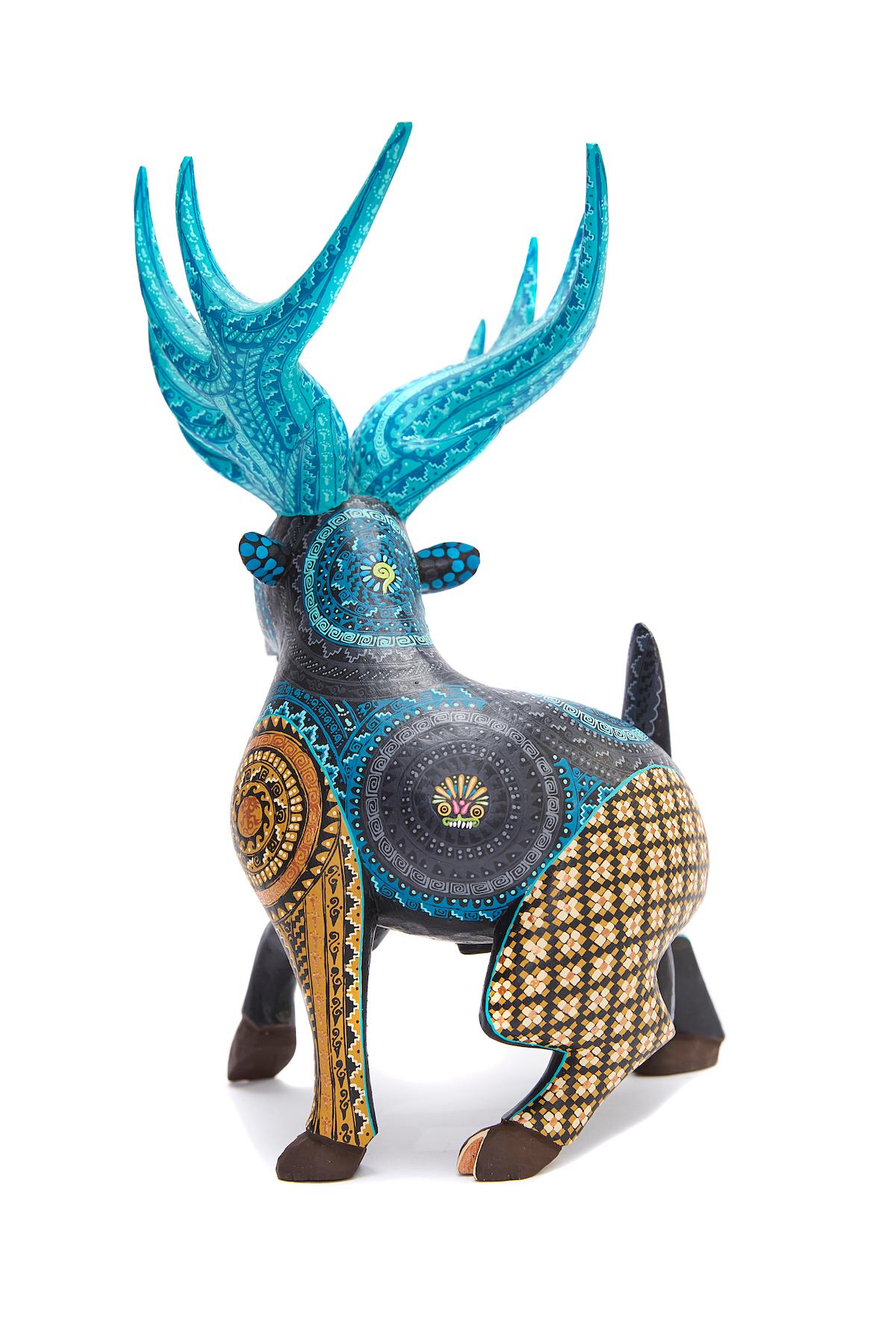 Venado Zapoteco - Zapotec Deer - Mexican Folk Art  Cactus Fine Art For Sale 5