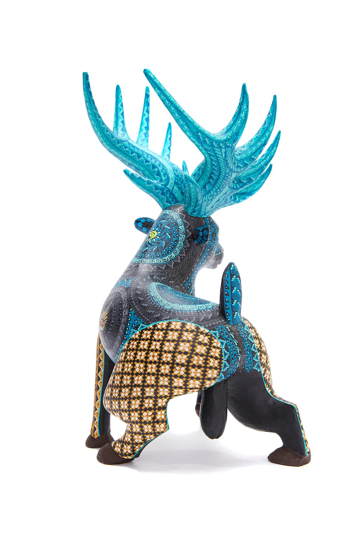 Venado Zapoteco - Zapotec Deer - Mexican Folk Art  Cactus Fine Art For Sale 7