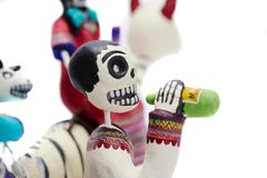 Familia del Mezcal - Mezcal Family - Mexican Folk Art  Cactus Fine Art