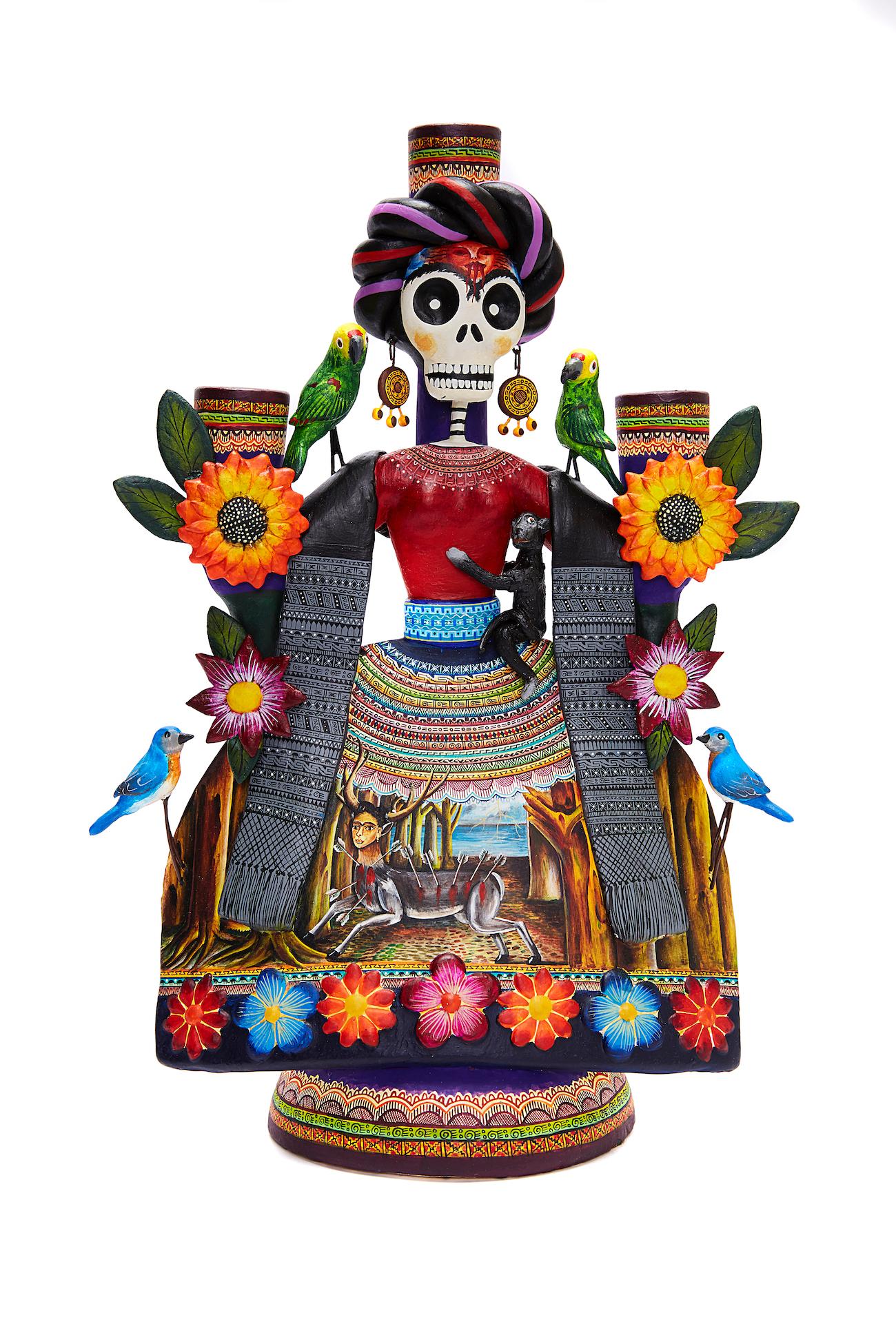 Frida Espectacular - Amazing Frida - Mexican Folk Art  Cactus Fine Art For Sale 3