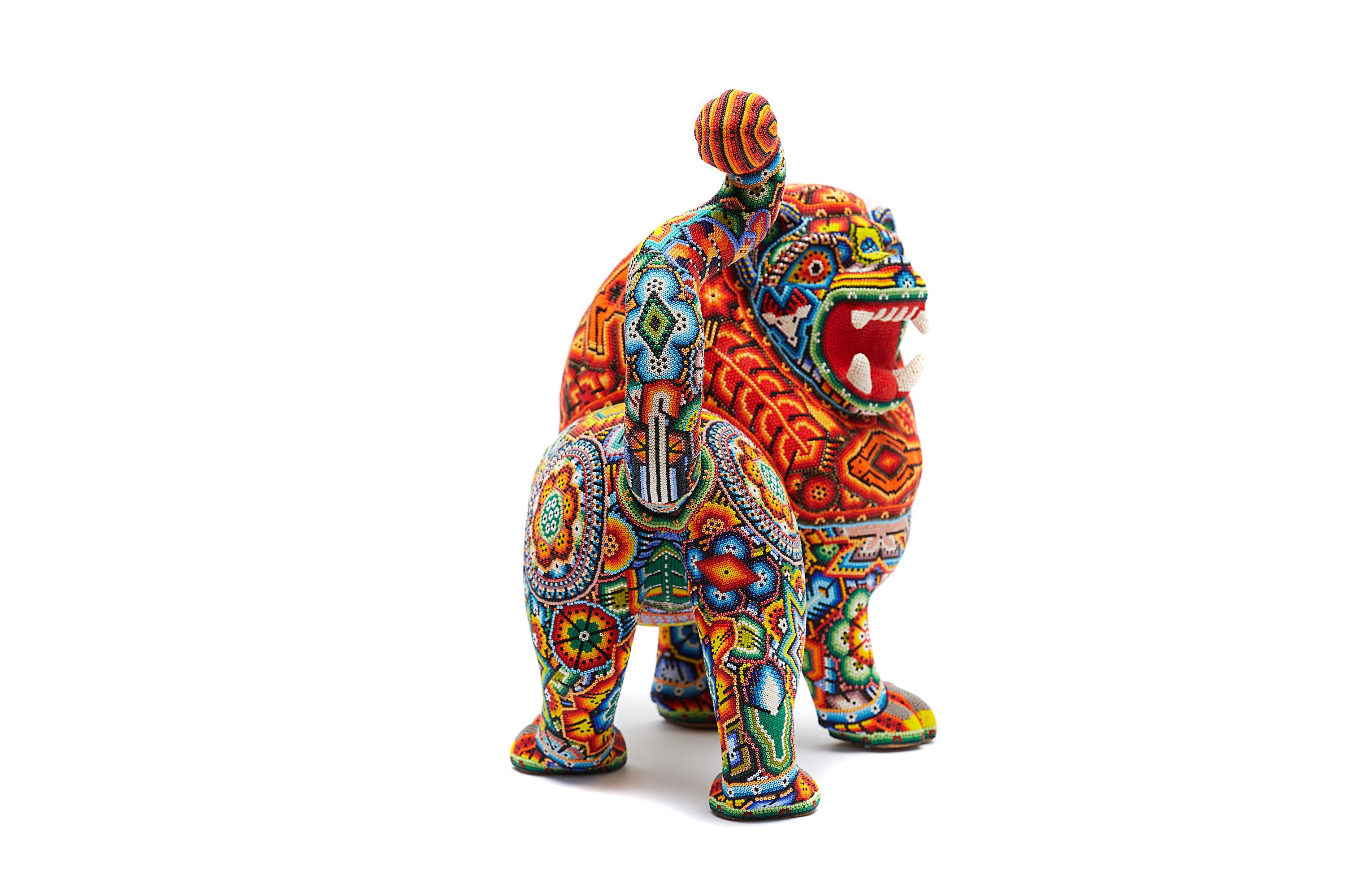 Huichol Indian -  Hand beaded Sea Cow
This beautiful Huichol Sculpture beaded has such beautiful bright colors. Hand beaded sculpture with attention to detail.
At Cactus Fine Art, we offer an exclusive selection of handmade items from Mexico and