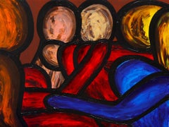 Tipping Point by Francesco Ruspoli, Modern Expressionism Oil Painting, 2016