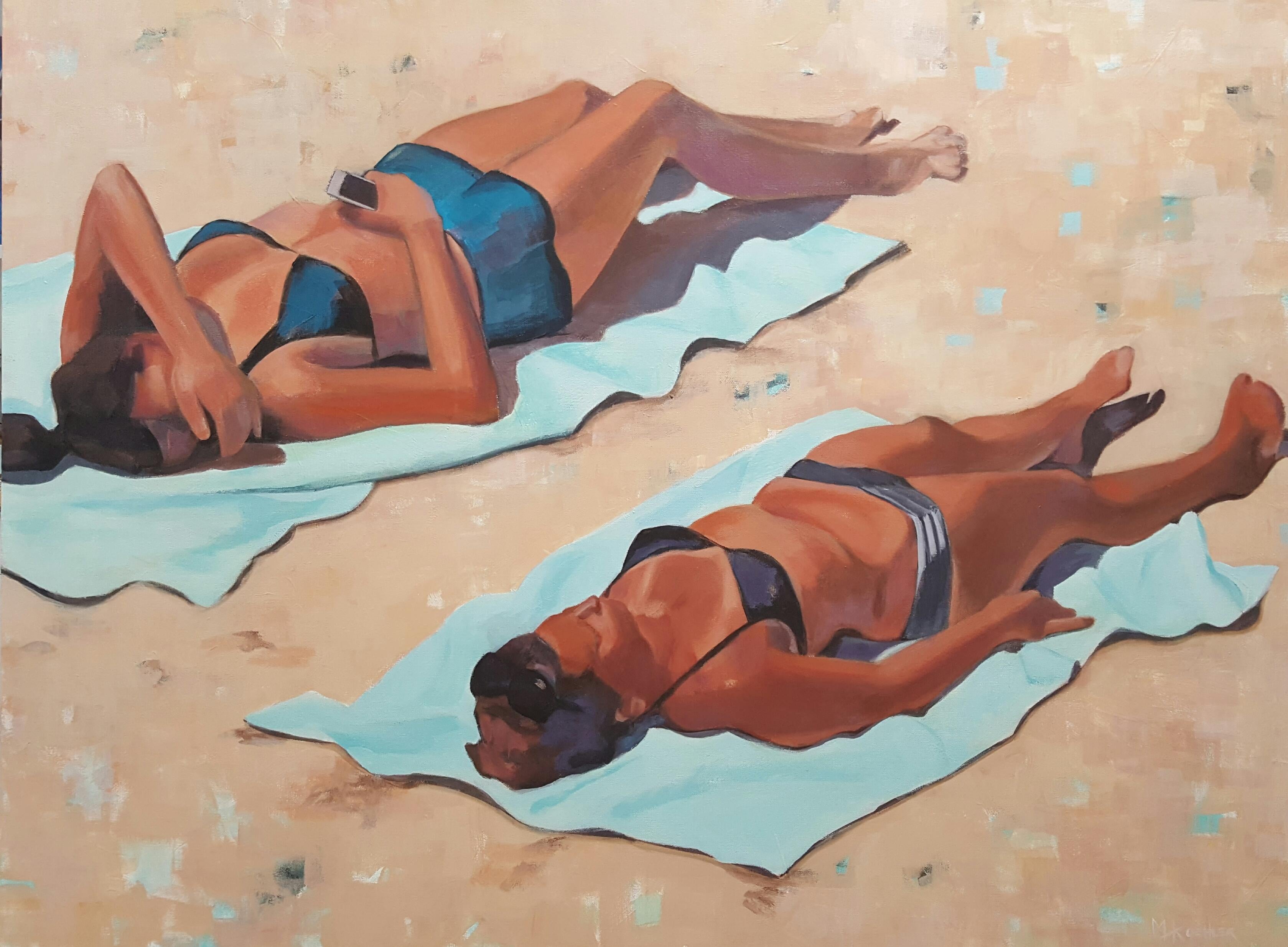 Marti Koehler Figurative Painting - Beach Babes