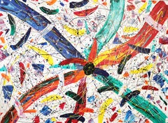 Pinwheel by Patrice Rouge, Abstract Expressionism Painting, Modern Acrylic, 2019