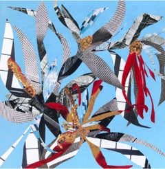 Urban Flower by Denise Cummings, Abstract Acrylic painting, 2019