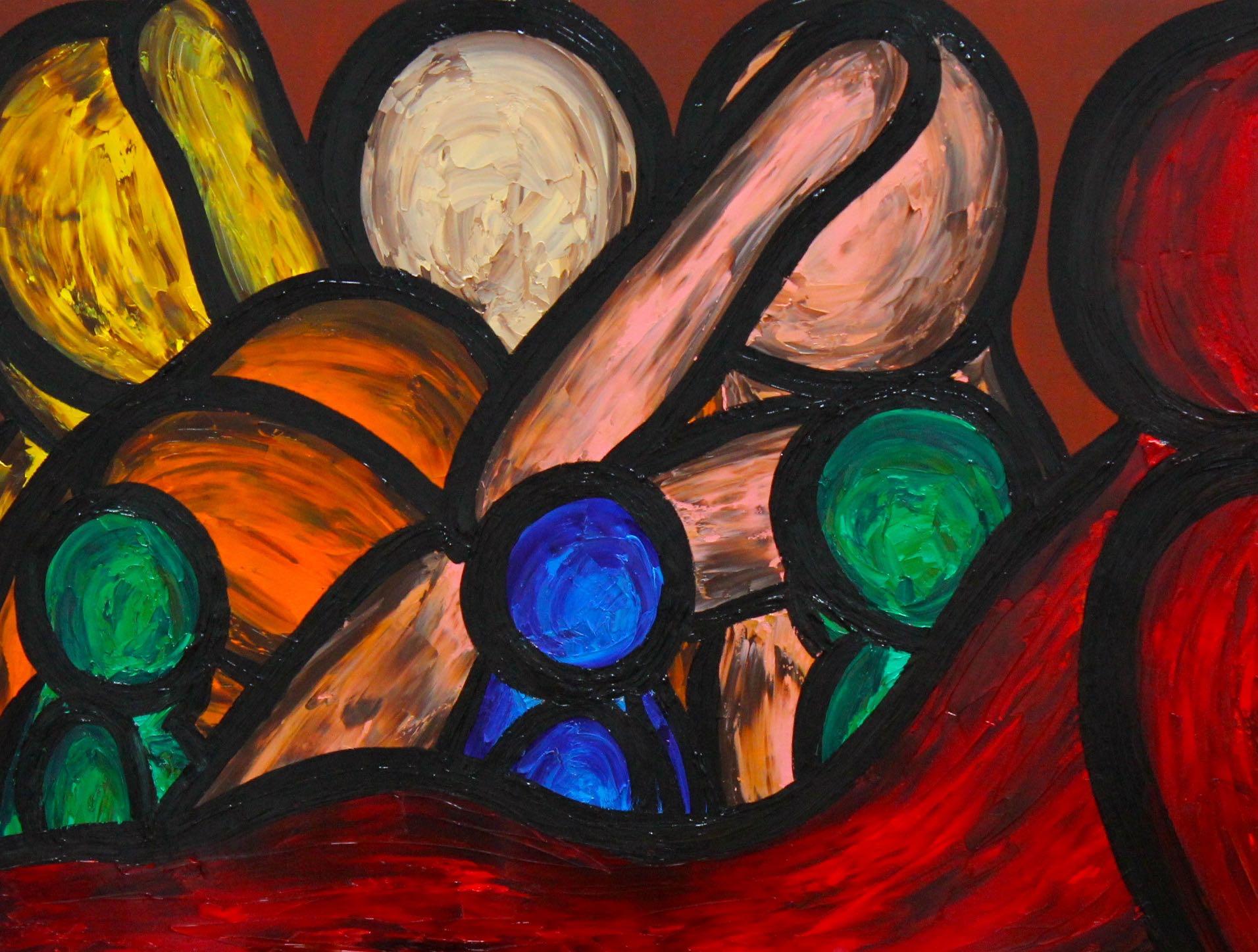 Francesco Ruspoli describes himself as an Expressionist painter. Through his employment of vibrant color and modern abstraction of the human form, Ruspoli seeks to express feelings, moods — the fundamental aspect of what it means to be human. “It is