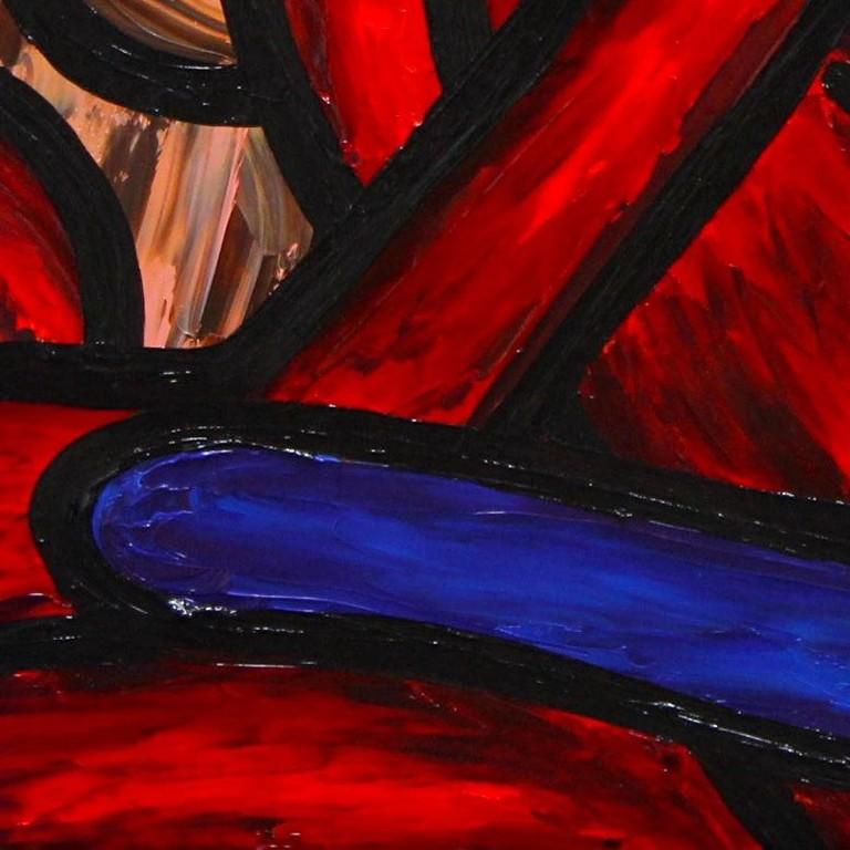 Tipping Point by Francesco Ruspoli, Modern Expressionism Oil Painting, 2016 2