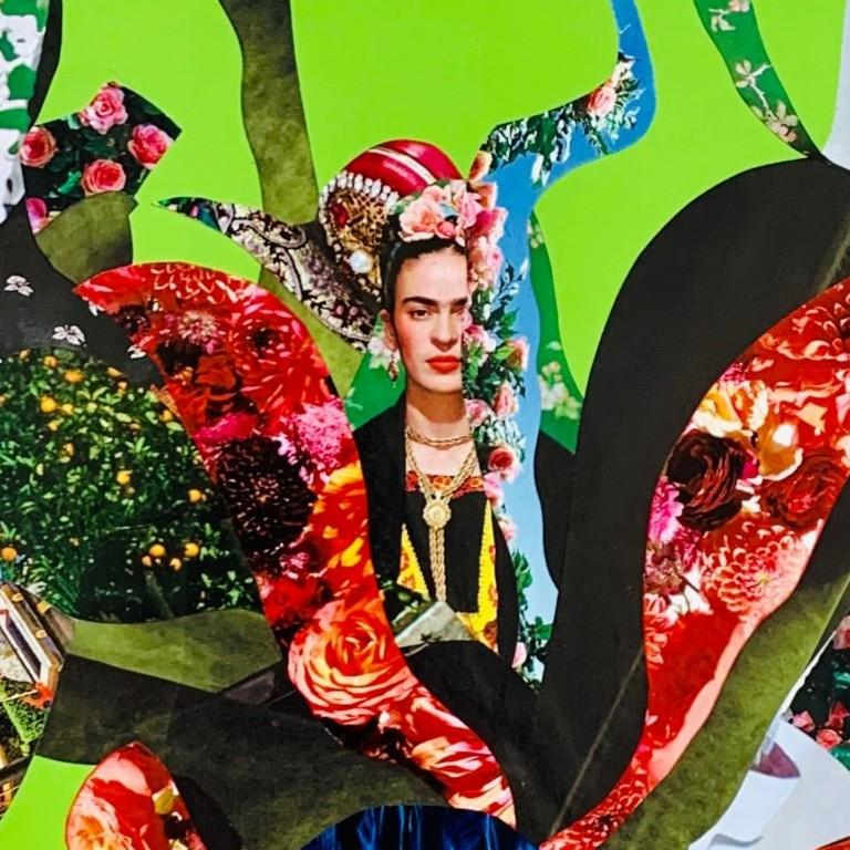 Frida by Denise Cummings, Contemporary Abstract Acrylic Painting For Sale 1