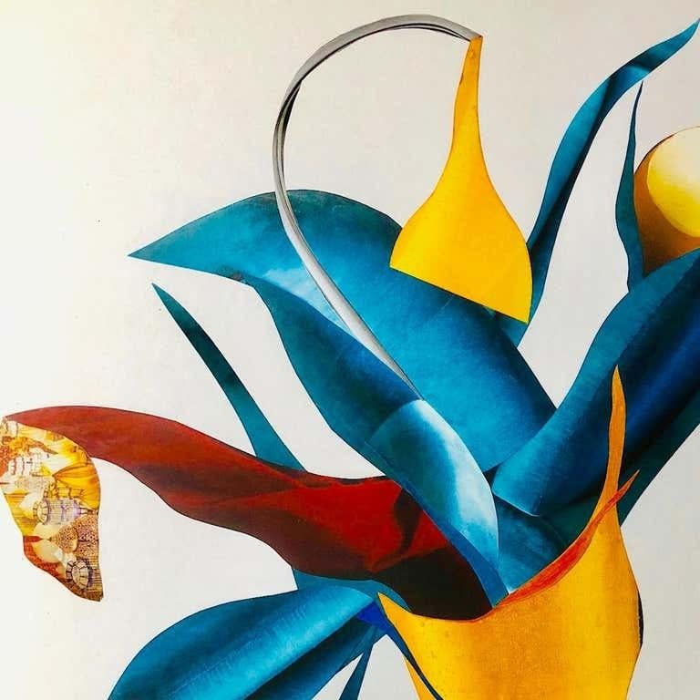 Denise Cummings is an abstract collage artist currently working out of New York City. Her work comes from a passion for botanicals and organic forms. After obtaining professional horticultural certification in Florida, Cummings used her acquired