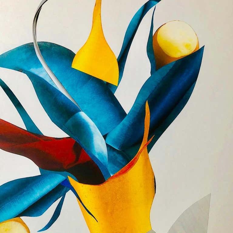 L'Equilibre von Denise Cummings, Abstraktes Acrylgemälde, 2018 im Angebot 2