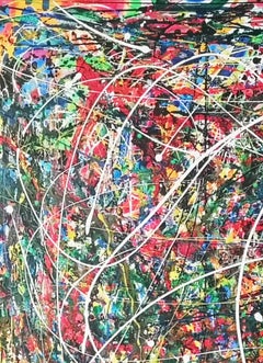 Colors of the Amazon by Patrice Rouge, Abstract Expressionism, Acrylic Painting