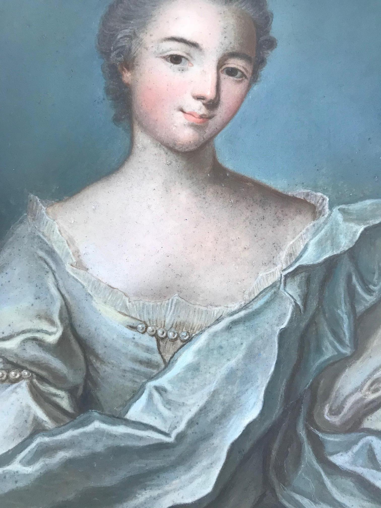 Portrait of a lady - Rococo Art by Unknown