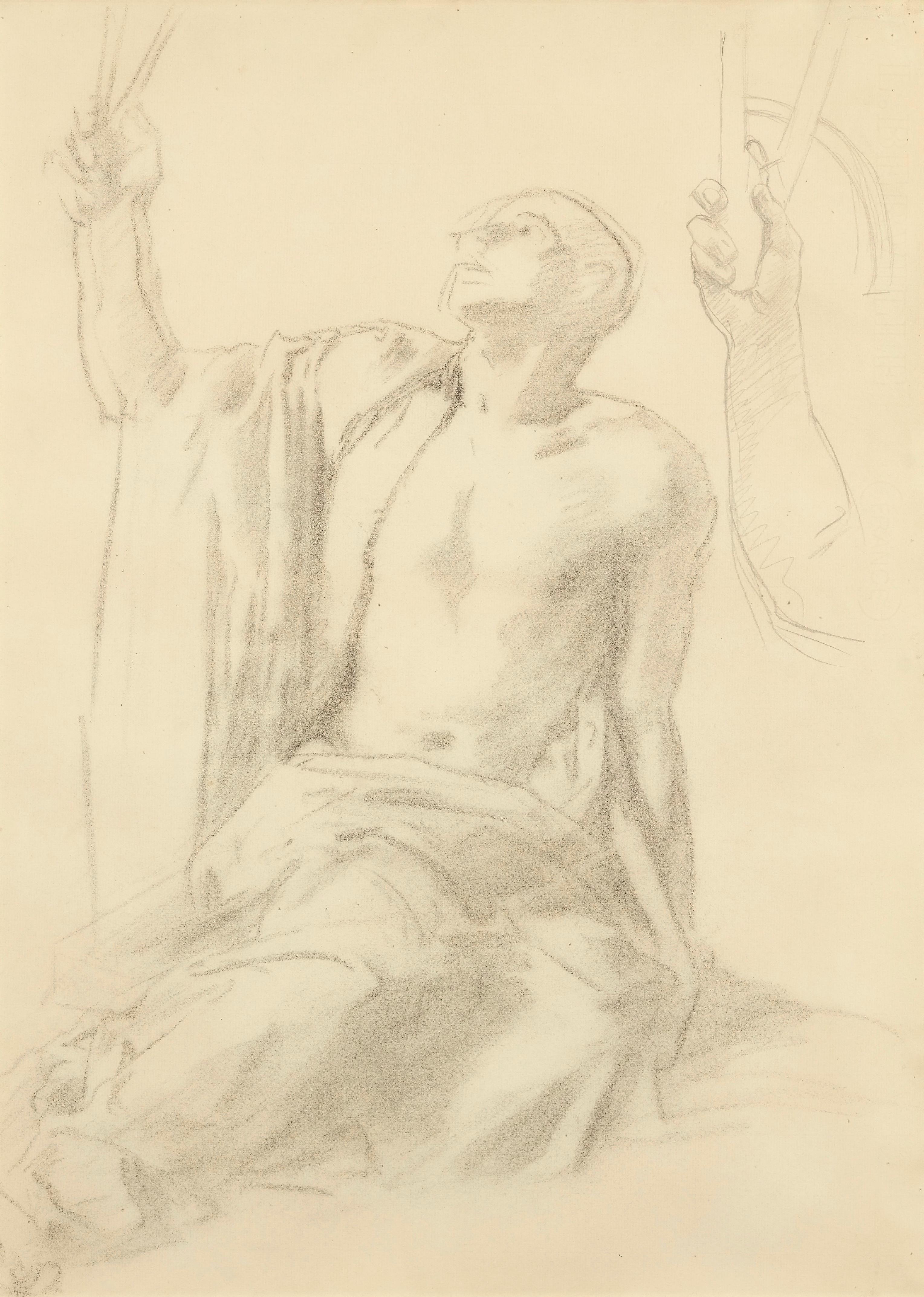Figure Study For 'Science' - Art by John Singer Sargent