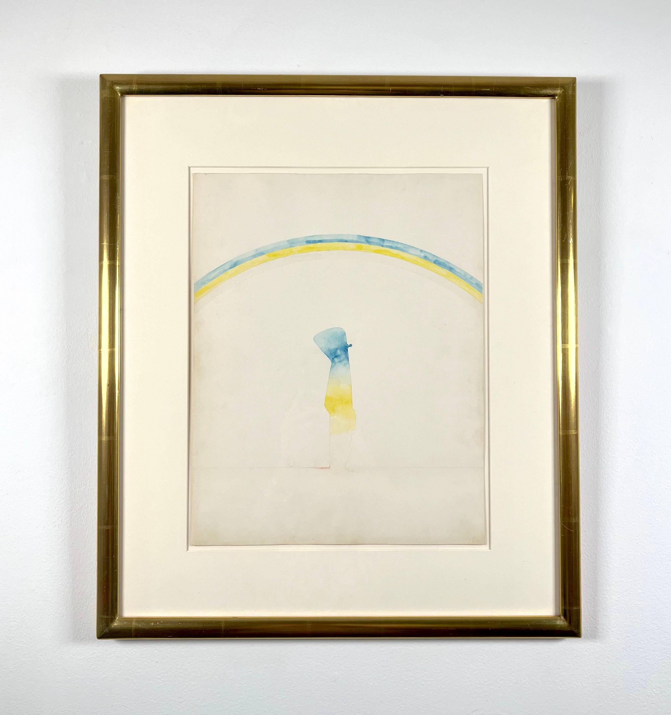 Untitled (Plane Crash) Yellow - Art by Robert Moskowitz