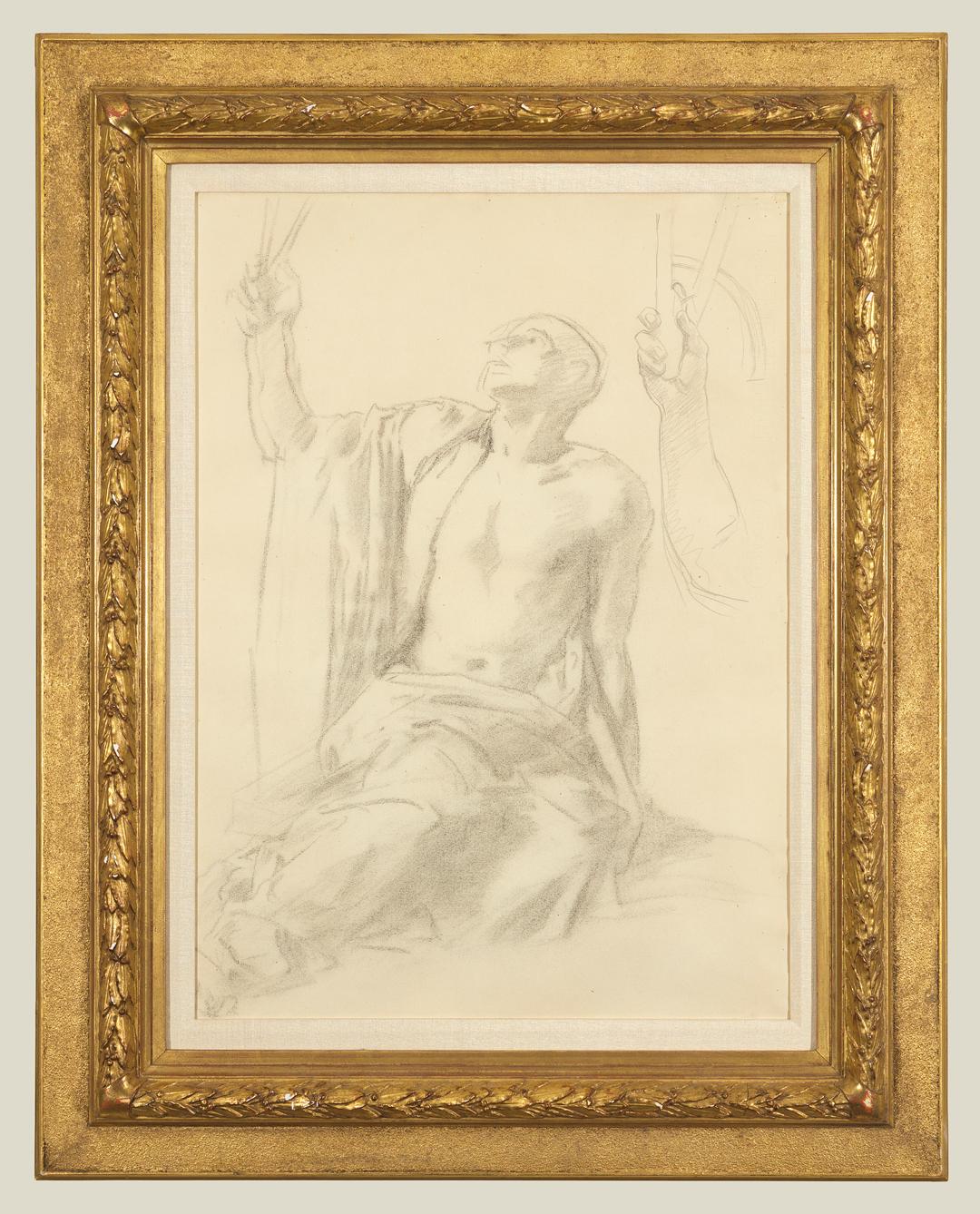 Figure Study For 'Science' - Art by John Singer Sargent