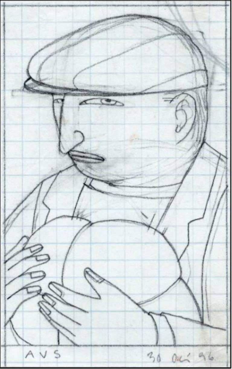 Andrew Stevovich - Drawing for Eddie's Brother For Sale at 1stDibs