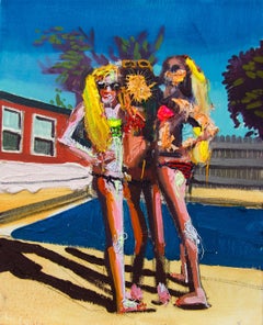 Untitled (three girls by a pool)