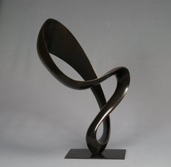 Complicité , bronze sculpture black patina n:5/8 , weight 11 Kg