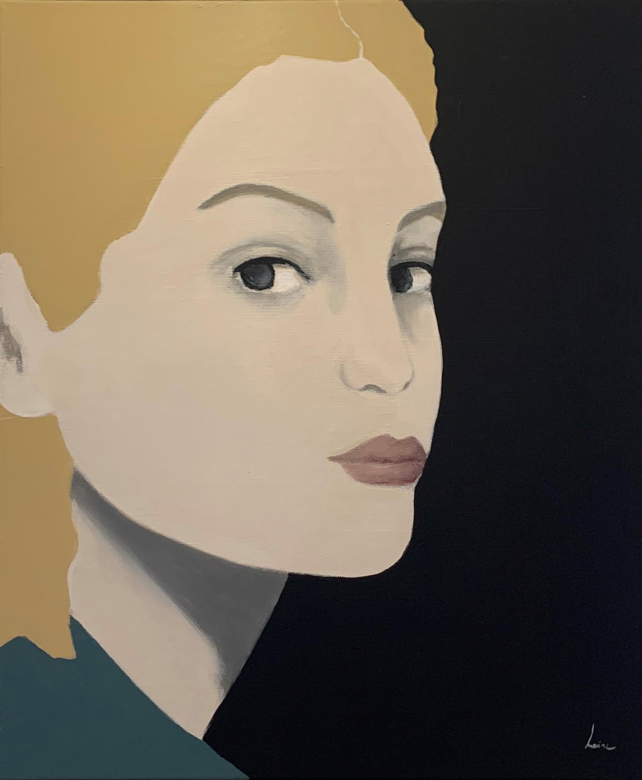 Corinne Laine Portrait Painting - "Vibration", 2021, acrylic on canvas