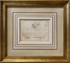 Studie einer Hand und einer Landschaft, auf der Rückseite, Studie von Kuhbeinen und Hufen