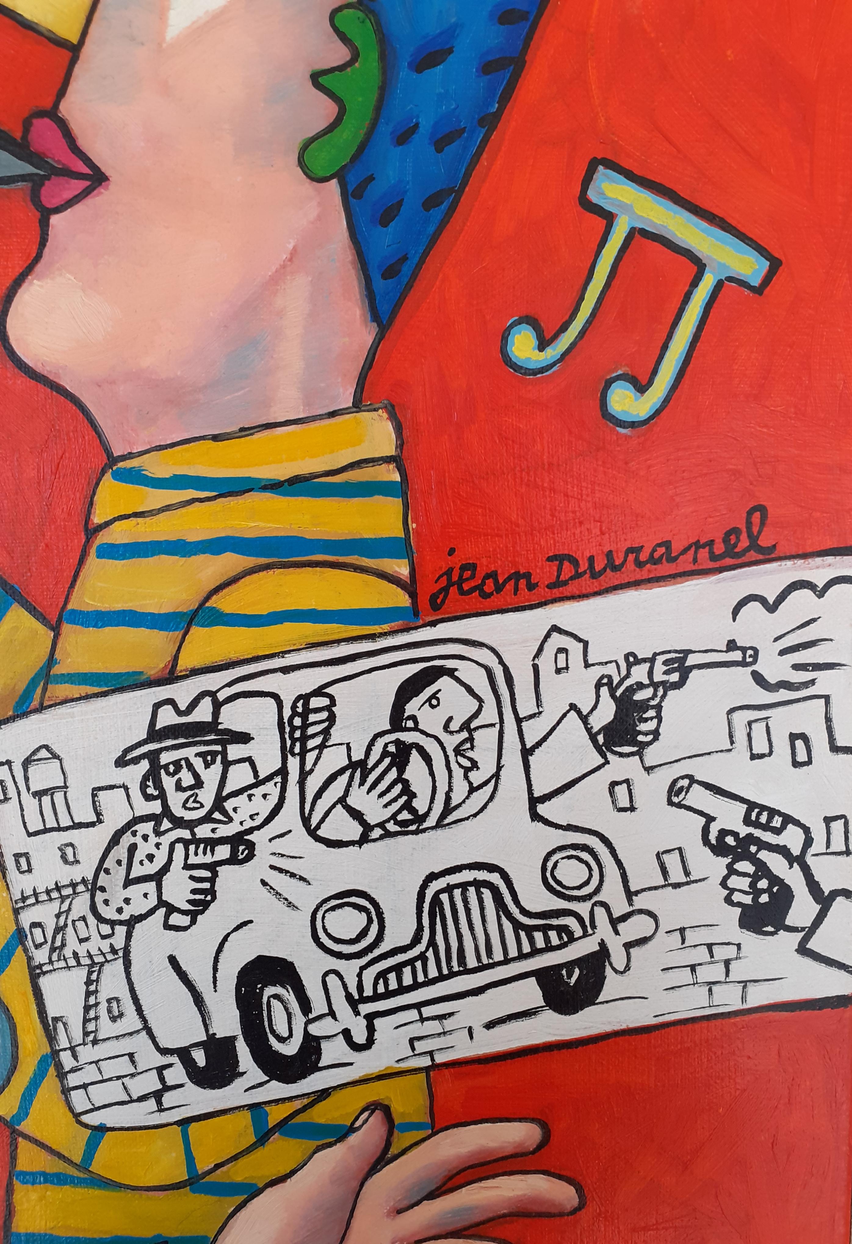 Mafia-Blues – Painting von Jean Duranel