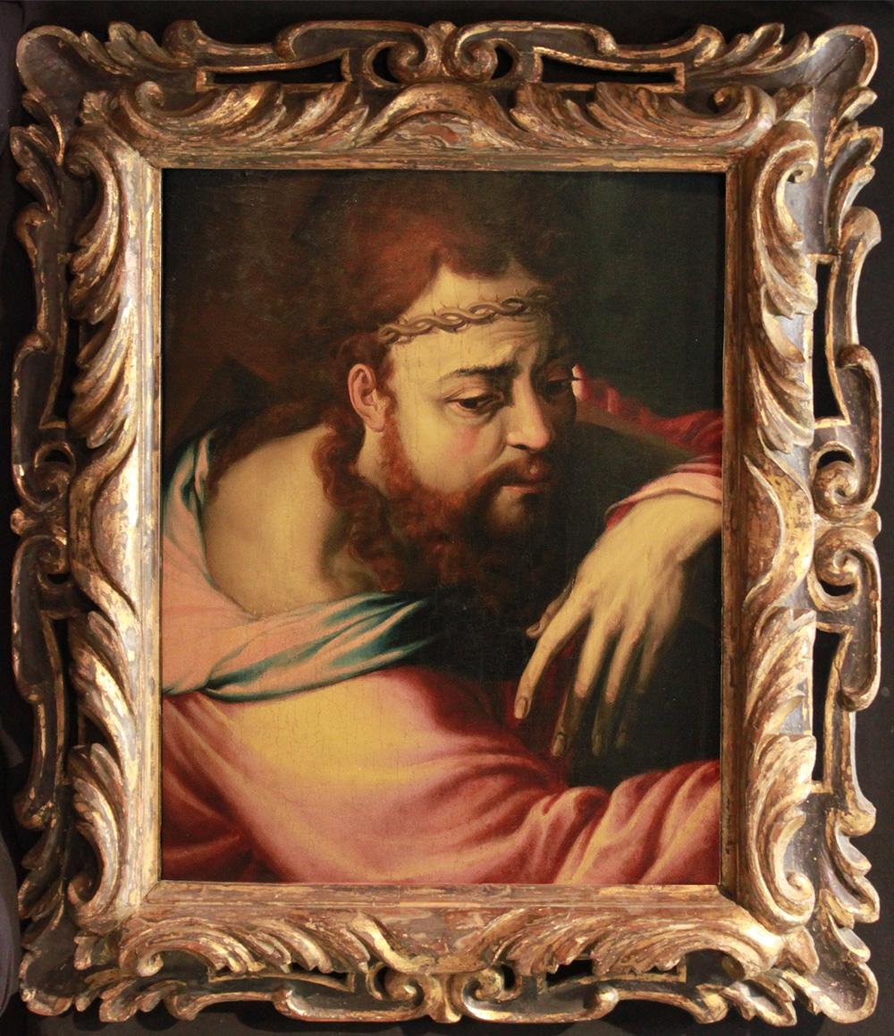 After Francesco Salviati (1510-1562) Figurative Painting - Christ carrying the cross