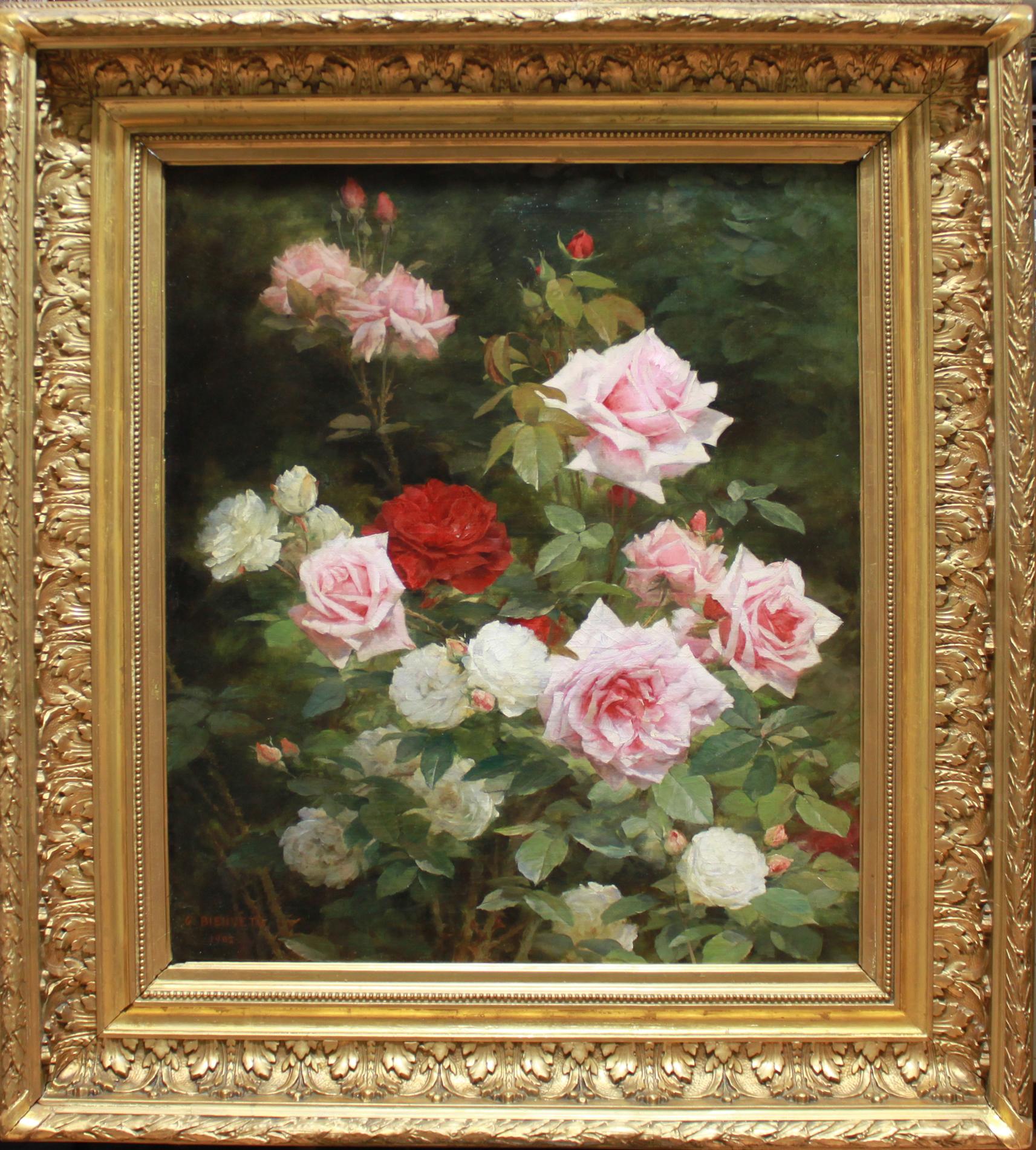 Bienvetu, Gustave Still-Life Painting – Rosengarten