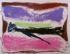 "Third World Flag", pastel in purples and green
