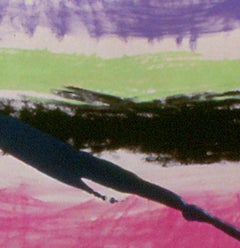 "Third World Flag", pastel in purples and green